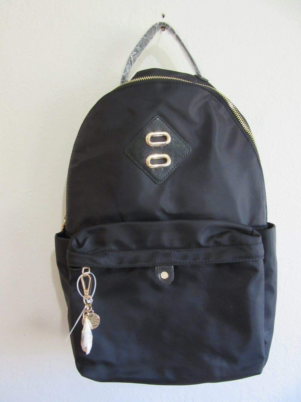 ANNE KLEIN Black Backpack Purse Business Work Shopping-NEW-JB3